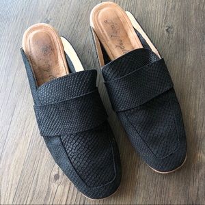 Free People Black Mules